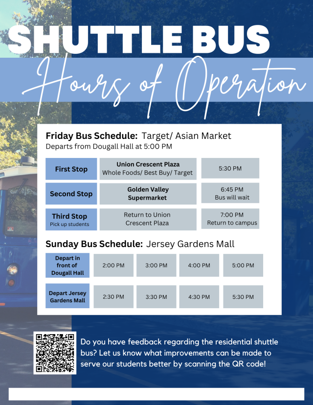 Resident Student Shuttle Kean University